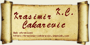 Krasimir Čakarević vizit kartica